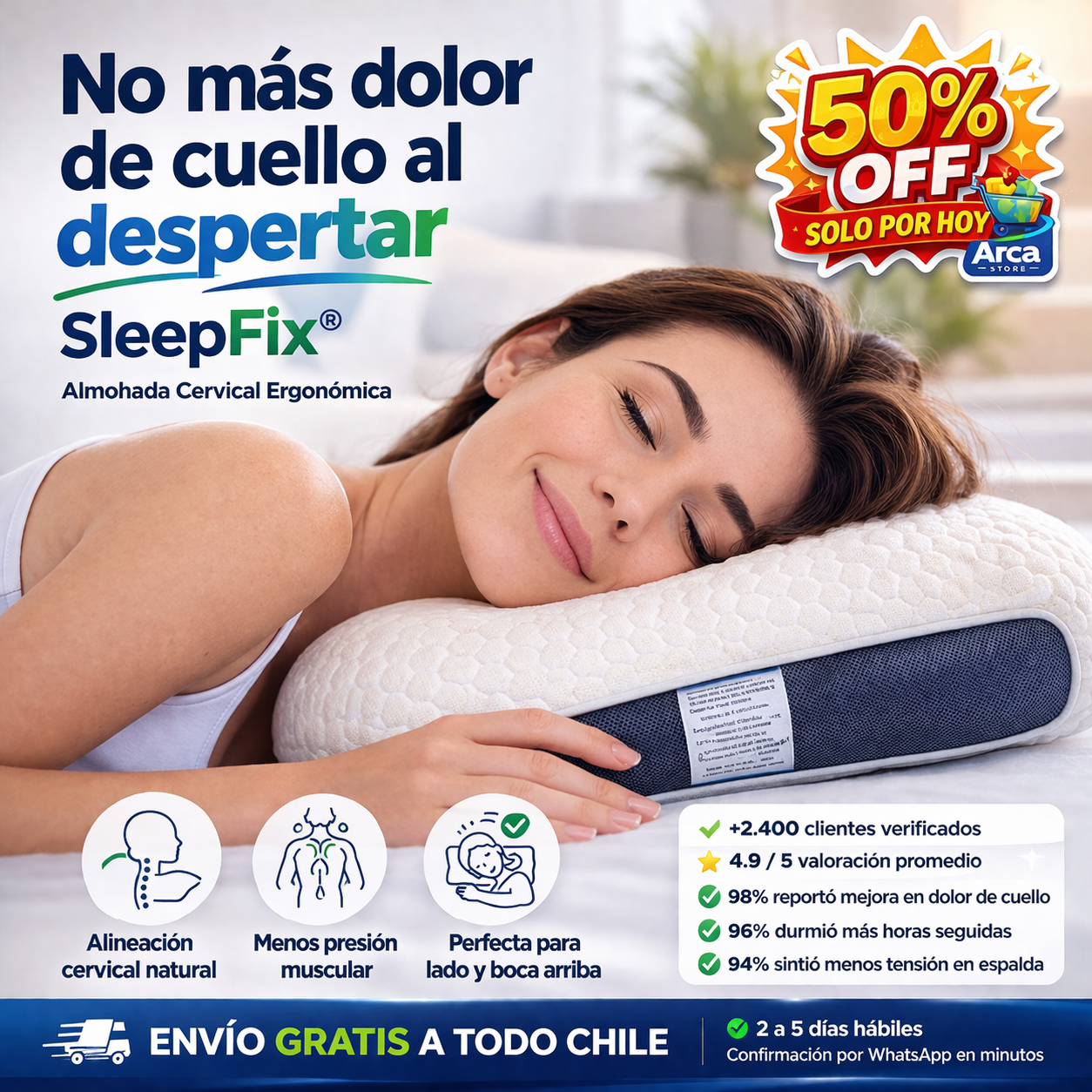 Tu almohada lleva años destruyendo tu cuello mientras duermes. Esto lo cambia