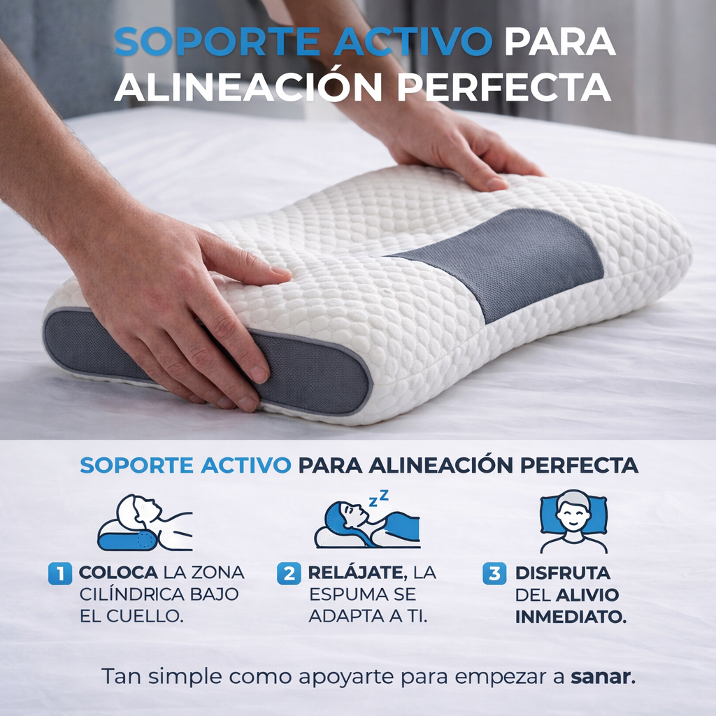 Tu almohada lleva años destruyendo tu cuello mientras duermes. Esto lo cambia