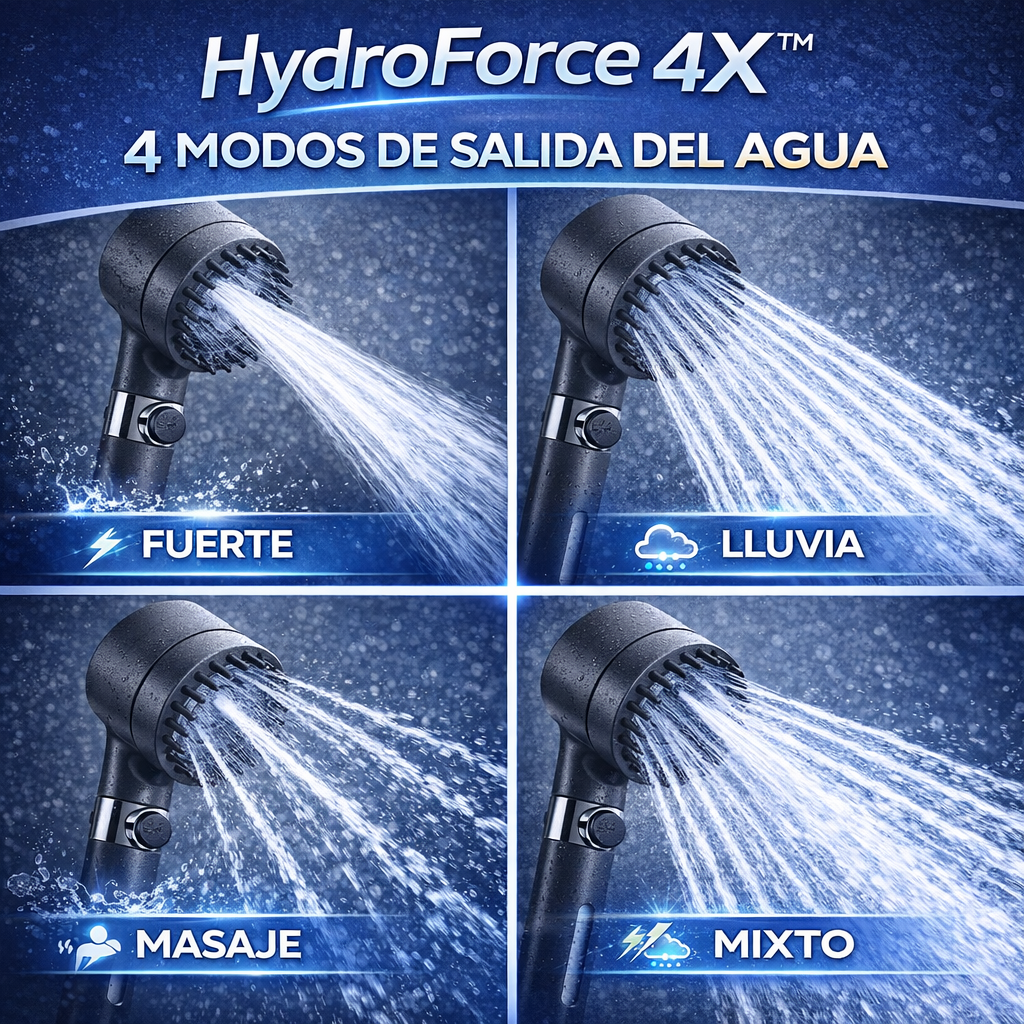 HydroForce 4X™-🚿 Más presión, Ahorra agua, mejor experiencia.
